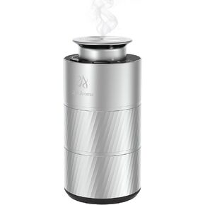 2nd Aroma Car Freshener Diffuser, Aluminum Waterless Car Diffusers for Essential Oils, 20ml Portable USB Rechargeable Smart Aromatherapy Machine with 3 Timing & 3 Mist Levels for Car Room Office