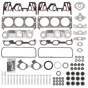 KAC 30PCS Engine Cylinder Head Gasket Set for 2007-2012 Colorado 3.7L, 2007-2008 i-370, 2007-2012 Canyon 3.7L, 2007-2010 H3, 2009-2010 H3T DOHC Full Head Gasket OEM#HS26390PT, CS26335