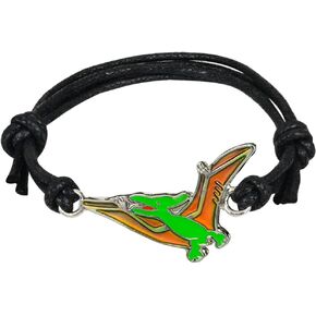 Pterodactylus Dinosaur Charm Color Change Mood Bracelet For Boys Girls Dino Jewelry