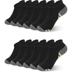 Copper Ankle Compression Socks for Women & Men 6Pairs- Plantar Fasciitis Arch Support Running Socks for Athletic