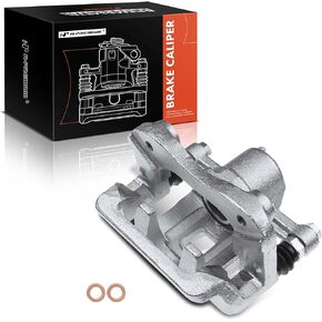 A-Premium Disc Brake Caliper Assembly with Bracket Compatible with Select Hyundai Models - Azera 2006-2009, Sonata 2006-2008 - Rear Right Passenger Side