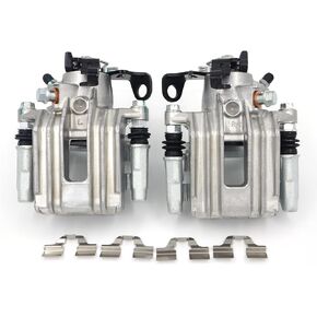 Rear Disc Brake Caliper Assembly 19B2574 19B2575 Fit for Jetta 2000-2005 1.8L 1.9L 2.0L, TT Quattro 2000-2006, Pair Set of 2 Rear Driver and Passenger Side