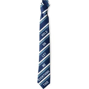 Hold On Let Me Overthink This Necktie Sarcastic Tie Funny Ties for Men Nerdy Neckties