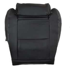 SecosAutoparts Black Front Driver Side Bottom Replacement Leather Seat Cover Compatible with Mercedes Benz GLA250 GLA 250 2016 2017 2018 2019 2020
