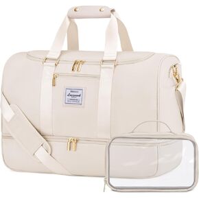 LOVEVOOK Gym bag for Women,Weekender Overnight Bag with Shoe Compartment, Personal Item Travel Duffle Bag with Toiletry Bag & Wet Pocket, Carry on Duffel Bags, Hospital Bag for Women Labor Delivery