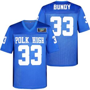 33 AL Bundy Football Jersey,Polk High Movie Football Jerseys for Men,Sports Jerseys Men's 90S Hip Hop Clothing