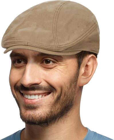 PanPacSight Men's Vintage Newsboy Gatsby Hat, Flat Ivy Cabbie Spring & Summer Light Weight Newsboy Cap for Men in Saudi Arabia