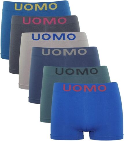 Channo Mens Seamless Underwear: Cool Microfiber Boxer briefs - Comfort Soft Stretch Fabric Pack, Support Tagless in Saudi Arabia