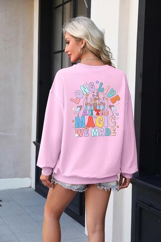 سويت شيرت Magic Kingdom للنساء: Long Live All The Magic We Made Tshirt Magical Castle Vacation Pullover in Kuwait