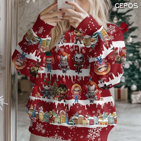 سترة قبيحة للرجال من Animal Knit Crewneck، سترة بأكمام طويلة للجنسين in Saudi Arabia