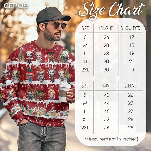 سترة قبيحة للرجال من Animal Knit Crewneck، سترة بأكمام طويلة للجنسين in Saudi Arabia