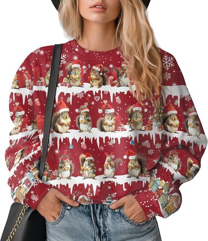 سترة قبيحة للرجال من Animal Knit Crewneck، سترة بأكمام طويلة للجنسين in Kuwait