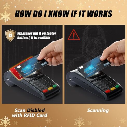 20 قطعة من بطاقة حجب RFID لعيد الميلاد بدون تلامس NFC Bank Debit بطاقة الائتمان حامي مانع عيد الميلاد RFID إدراج معرف جواز السفر حامي مجموعة مانعة لكامل محفظة المحفظة درع عيد الميلاد in Kuwait