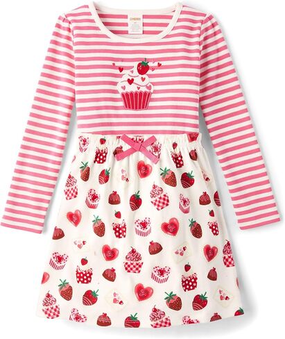 Gymboree Girls' and Toddler Long Sleeve Fit and Flare Dress in Saudi Arabia