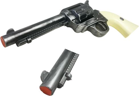 11.5 Inch Wild West Costume Prop Redemption Classic Foam Western Revolver Cowboy Sheriff Great for Costume and Cosplay, Halloween and Xmas Gift (B) in Saudi Arabia
