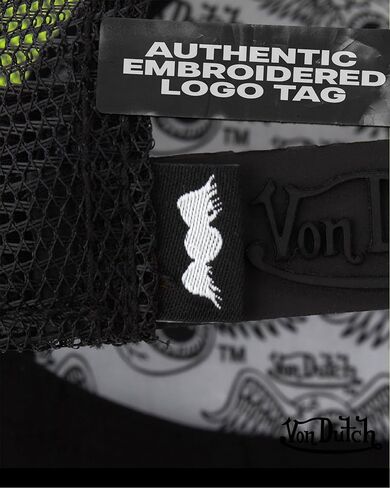Von Dutch Unisex Trucker Hat - Plush Curved Bill Mesh Back Retro Classic Adjustable Snapback Baseball Cap for Men and Women in Saudi Arabia