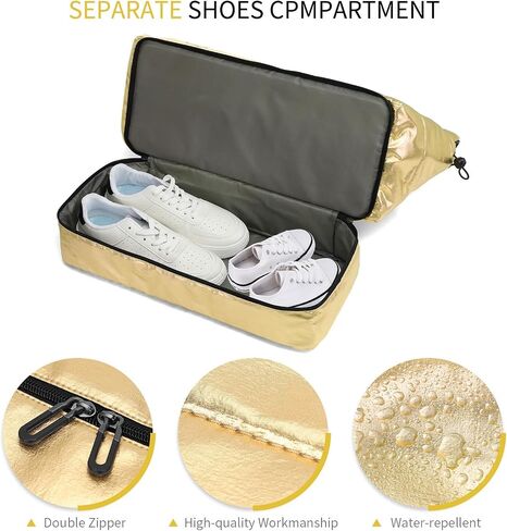 Travel Duffel Bag for Women, 50L Weekender Bag, Gym Bag with Shoes Compartment, Carry on Overnight Bag with Toiletry Bag for Travel Trip Camping, Black in Saudi Arabia