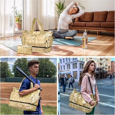 Travel Duffel Bag for Women, 50L Weekender Bag, Gym Bag with Shoes Compartment, Carry on Overnight Bag with Toiletry Bag for Travel Trip Camping, Black in Saudi Arabia