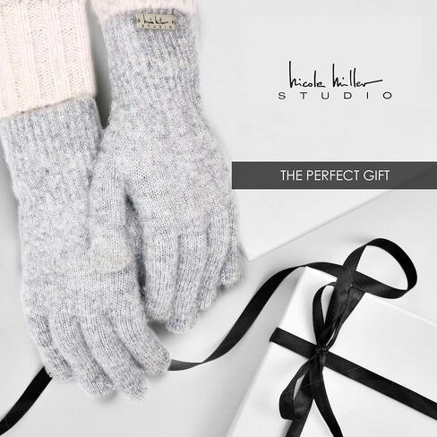 Nicole Miller New York womens Hat and Glove Set for Women Pack of 2 Winter Beanie Hats Soft & Warm Gloves Sets in Kuwait