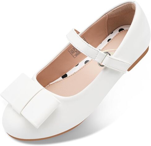 Stelle Girls Mary Jane Dress Shoes Ballerina Flat with Bow for Toddler/Little/Big Kids in Saudi Arabia
