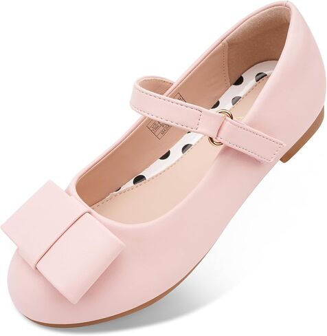 Stelle Girls Mary Jane Dress Shoes Ballerina Flat with Bow for Toddler/Little/Big Kids in Saudi Arabia