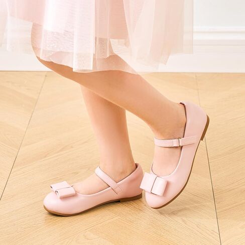 Stelle Girls Mary Jane Dress Shoes Ballerina Flat with Bow for Toddler/Little/Big Kids in Saudi Arabia