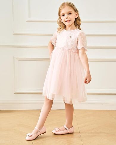 Stelle Girls Mary Jane Dress Shoes Ballerina Flat with Bow for Toddler/Little/Big Kids in Saudi Arabia