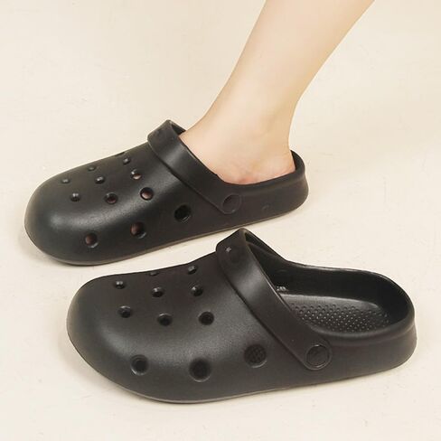 Garden Clogs for Women and Men, Slip On Mules Sandals Comfy Slippers Outside Home Casual Wear Non-Slip Air Cushion Thick Bottom Slides Shoes in Saudi Arabia