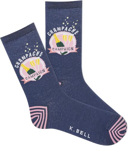 K. Bell Socks Women's Food and Drink Fun Novelty Crew Socks in Kuwait
