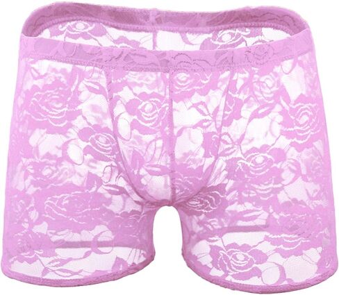 Transparent Lace Boxers Boxer Shorts Underwear for Sissy Boys in Saudi Arabia