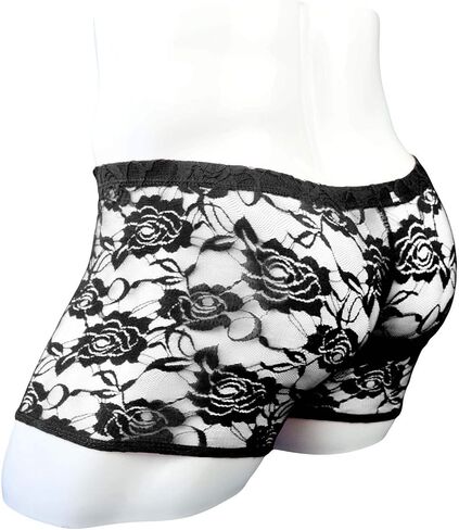 Transparent Lace Boxers Boxer Shorts Underwear for Sissy Boys in Saudi Arabia