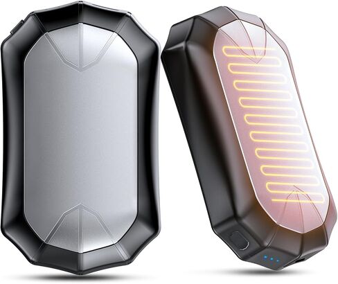 Hand Warmers Rechargeable 2 Pack - Magnetic Electric Hand Warmer 3 Heating Modes Reusable Portable Pocket Heater for Women Men Outdoor Fishing Golf Hunting Camping, Orange in Saudi Arabia