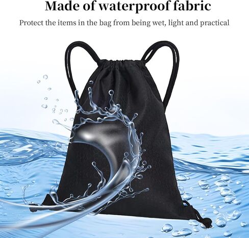 Sports Gym Sackpack Draw String Back Bag Resistant Cinch String Drawstring Backpack Bag Beach Swim for Women Men in Kuwait