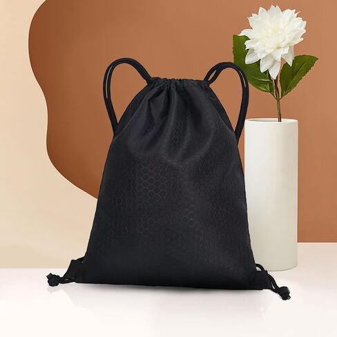 Sports Gym Sackpack Draw String Back Bag Resistant Cinch String Drawstring Backpack Bag Beach Swim for Women Men in Kuwait