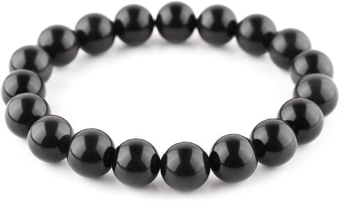Clarity Crystal Bracelet - Moonstone Beaded Bracelet for Men - Traveler's Protection - Unisex Stretch Bracelet - Natural Gemstone Beads Jewelry, Birthstone, Healing, Chakra, Yoga Balancing, Reiki in Saudi Arabia