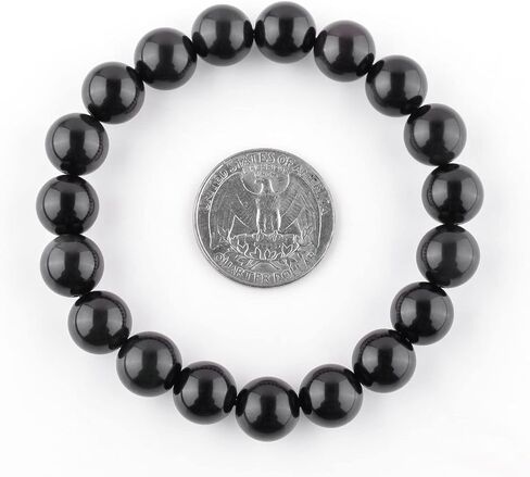 Clarity Crystal Bracelet - Moonstone Beaded Bracelet for Men - Traveler's Protection - Unisex Stretch Bracelet - Natural Gemstone Beads Jewelry, Birthstone, Healing, Chakra, Yoga Balancing, Reiki in Saudi Arabia