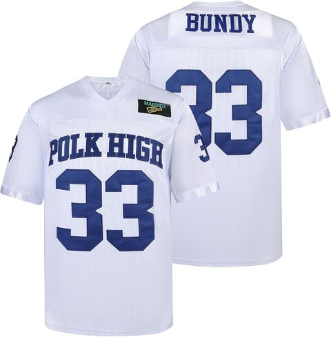 33 AL Bundy Football Jersey,Polk High Movie Football Jerseys for Men,Sports Jerseys Men's 90S Hip Hop Clothing in Saudi Arabia