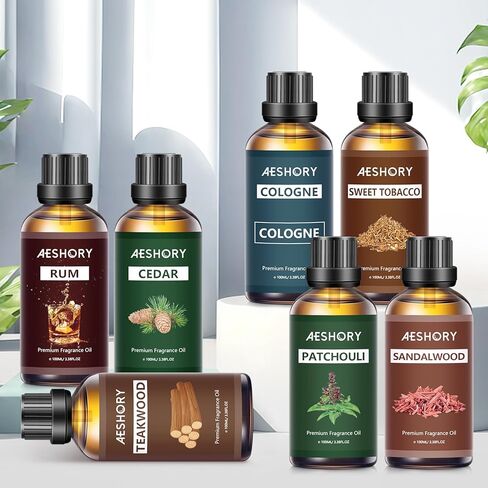 زيت عطري من خشب الساج 3.38 أونصة سائلة - زيوت عطرية للعلاج العطري للناشرين في المنزل، زيوت معطرة من خشب الساج للتدليك، روائح صنع الشموع بالصابون - 100 مل in Kuwait