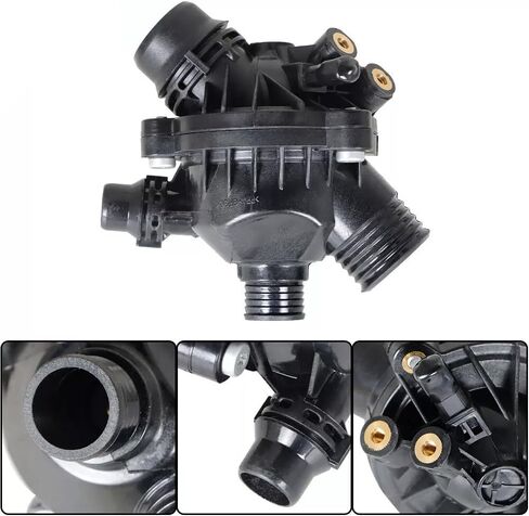 11517521584 Electric Engine Water Pump & Thermostat Fit for BMW 325i 325xi 328i 328xi 330i 330xi 525xi 528i 528xi 530i 530xi 525i x3 x5 z4 E91 E90 E81 2006-2012 11517546994 11517563183 in Kuwait