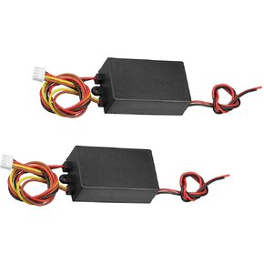 Motoforti Universal 3-Step Dynamic Sequential Module, LED Turn Signal Taillight Controller, ABS PC, Black, 2 Pcs
