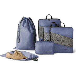 GRANNY SAYS 8 Set Beige Packing Cubes for Carry on Suitcase, Travel Bags Organizer for Luggage, Suitcase Organizer Bags Set, Travel Packing Cubes Luggage Organizer, Travel Essentials Travel Bag