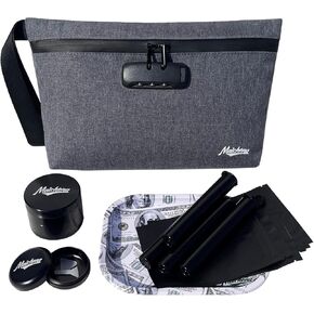 Smell Proof Bag with Combination Lock Smell Proof Container Travel Medicine Lock Bag Carbon Lined Pouch Accessories Organizer Great Christmas Gift Set