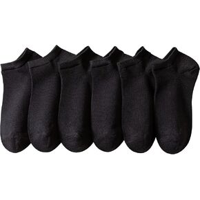 MAGIARTE Mens Cotton Ankle Socks Low Cut Athletic Moisture Wicking Odor Free No Show Socks for Men 3/6 - PACK