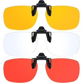 Clip-On Blue Light Blocking Glasses for Eyes Strain/Light Sensitive Flip-Up VB802