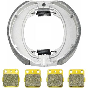Front Rear Brake Pads Shoes for Honda Fourtrax Sportrax 250 TRX250EX 2001-2008 - TRX250X 2009-2021 Brakes Drum Pad 340 FA84 MC0250