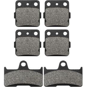 ZICOO Front Rear Brake Pads for Yamaha Grizzly 660 4x4 YFM 660 2002-2008 YFM660F YFM660FA YFM660FAH YFM660FAHD YFM660FAHW YFM660FH YFM660FG YFM660FGH