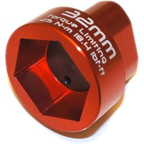 32mm Hex Socket 2 Stage Torque Limiting Oil Filter Wrench Red 6061-T6 Billet Aluminum