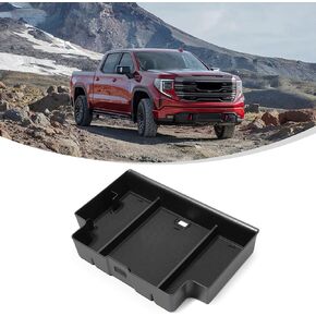 Center Console Organizer Tray Compatible with 2022-2024 GMC Sierra Chevy Silverado 1500, 2024 Silverado Sierra 2500HD 3500HD Accessories Armrest Tray