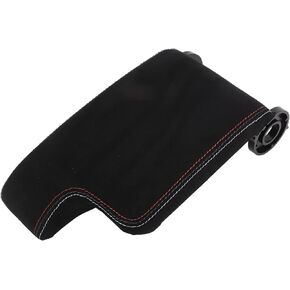 Fydun Center Console Pad, Tricolor Stitched Center Console Cover Armrest Box Lid Protector 8K0 864 207 A Car Interior Accessory Replacement for E46 Model 1999‑2004