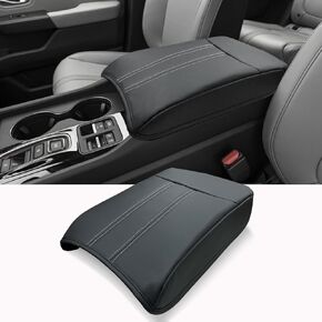 Center Console Cover for Honda Pilot 2023 2024 - Soft Leather Armrest Cushion for Honda Pilot Console Lid 2023 2024, 2024 Ridgeline/Passport Interior Accessories (Gray)